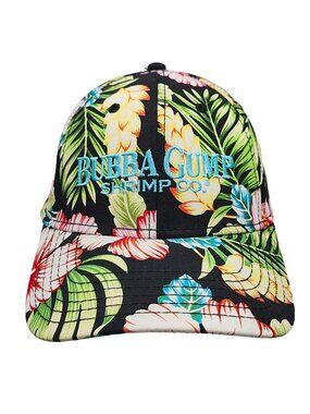 Bubba Gump Shrimp Company Hawaiian Floral Tropical Snapback Hat Embroidered